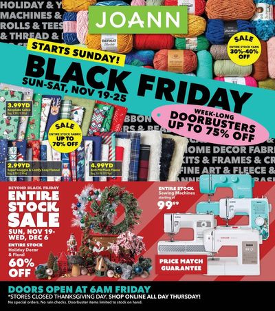 JOANN Weekly Ad Flyer Specials November 19 to December 6, 2023