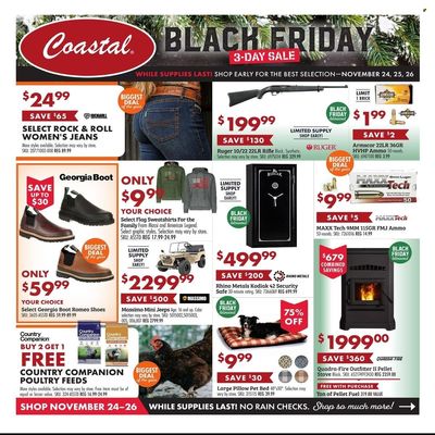 Coastal Farm & Ranch Weekly Ad Flyer Specials November 24 to November 26, 2023