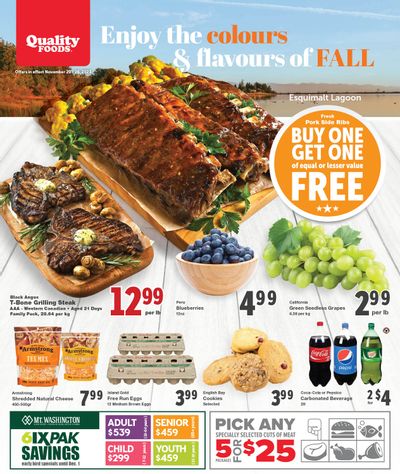 Quality Foods Flyer November 20 to 26