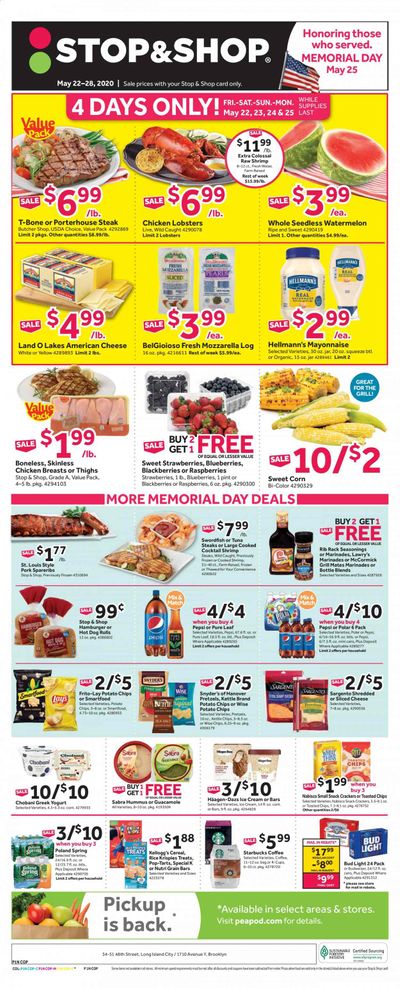 Stop & Shop Weekly Ad & Flyer May 22 to 28