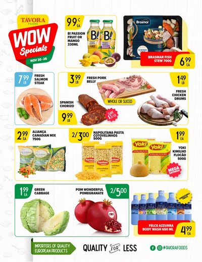 Tavora Foods Flyer November 20 to 26