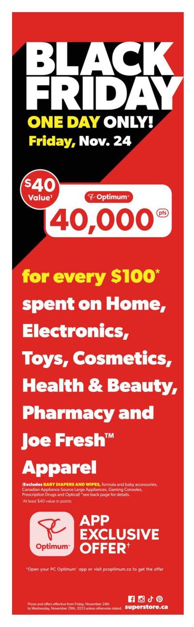 Real Canadian Superstore (West) Black Friday Flyer November 24 to 29, 2023