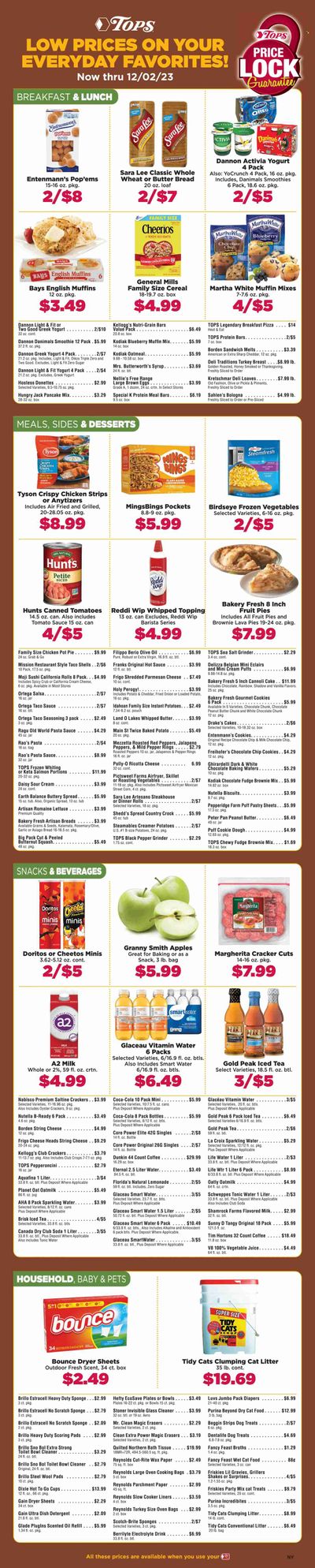 Tops Weekly Ad Flyer Specials November 5 to December 2, 2023