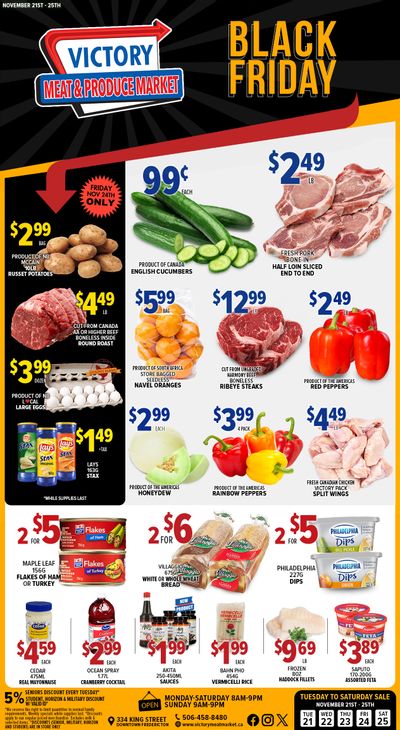 Victory Meat Market Flyer November 21 to 25