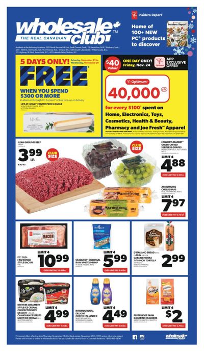 Real Canadian Wholesale Club Flyer November 23 to 29