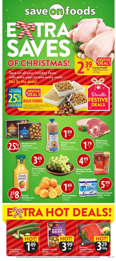 Save On Foods (AB) Flyer November 23 to 29