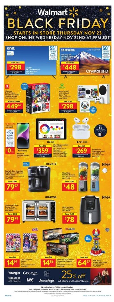 Walmart Black Friday 2023 Flyer November 23 to 29 Available NOW