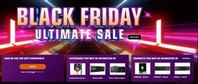 Newegg Canada Black Friday Ultimate Sale: Save up to 60%