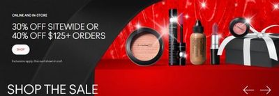 MAC Cosmetics Canada Black Friday Sale: 30% off Sitewide of 40% off Orders of $125+