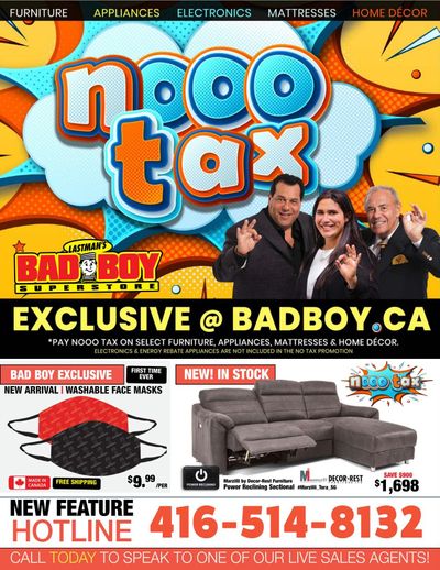 Lastman's Bad Boy Superstore Flyer May 20 to 27