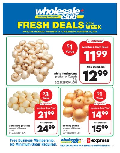 Wholesale Club (ON) Fresh Deals of the Week Flyer November 23 to 29