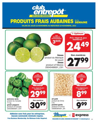 Wholesale Club (QC) Fresh Deals of the Week Flyer November 23 to 29