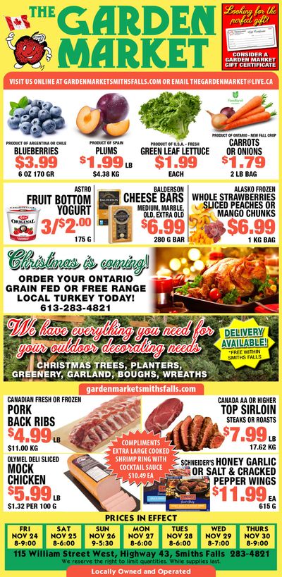 The Garden Market Flyer November 24 to 30