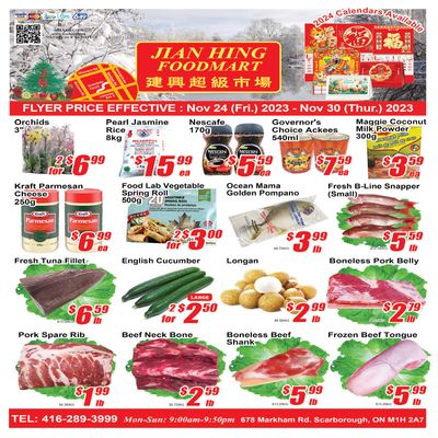 Jian Hing Foodmart (Scarborough) Flyer November 24 to 30