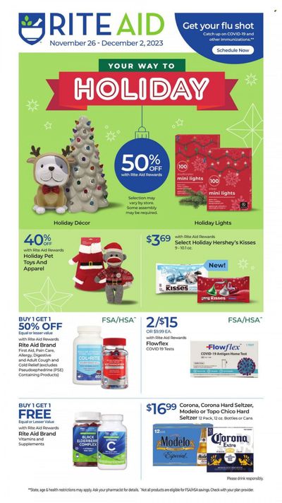 RITE AID Weekly Ad Flyer Specials November 26 to December 2, 2023