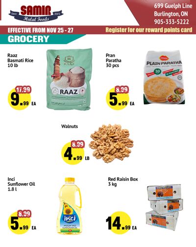 Samir Supermarket Flyer November 25 to 27