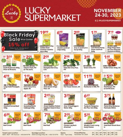 Lucky Supermarket (Calgary) Flyer November 24 to 30