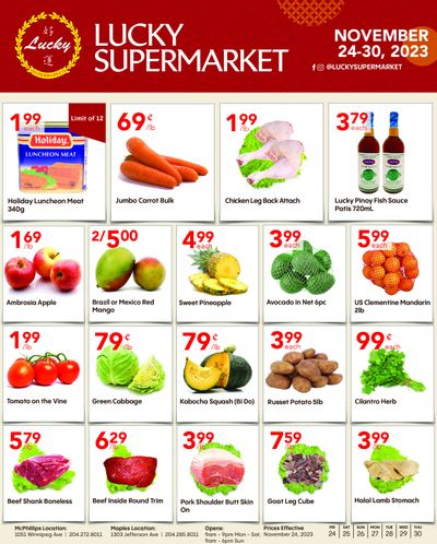 Lucky Supermarket (Winnipeg) Flyer November 24 to 30