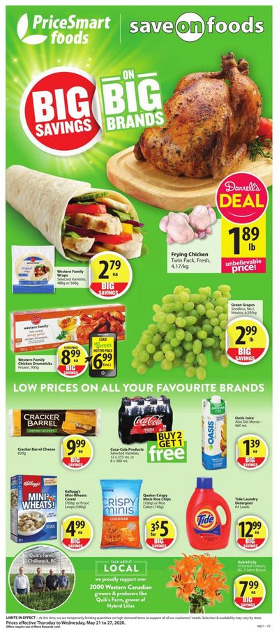 PriceSmart Foods Flyer May 21 to 27