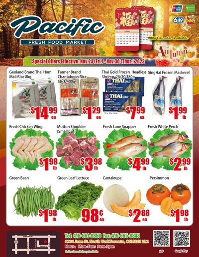 Pacific Fresh Food Market (North York) Flyer November 24 to 30
