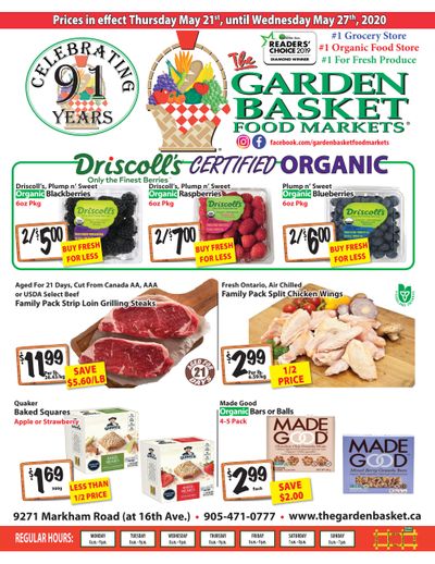 The Garden Basket Flyer May 21 to 27