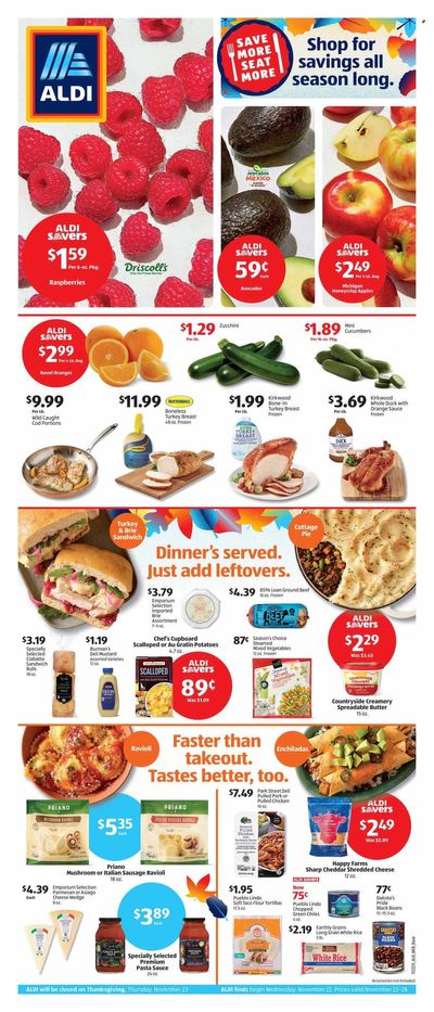 ALDI (MI) Weekly Ad Flyer Specials November 22 to November 28, 2023
