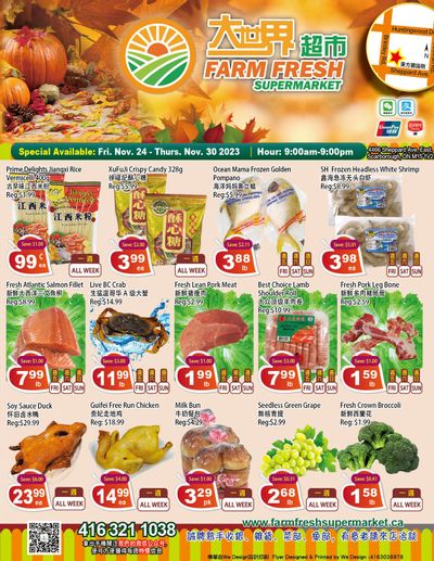 Farm Fresh Supermarket Flyer November 24 to 30