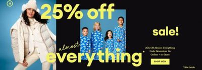 Joe Fresh Canada Black Friday Sale: Get 25% off Almost Everything Until November 26th