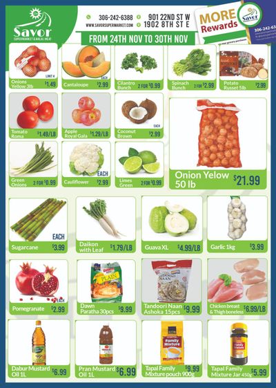 Savor Supermarket Flyer November 24 to 30