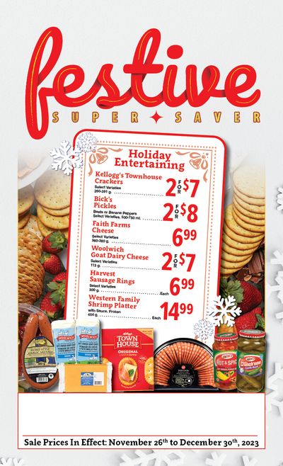 AG Foods Festive Super Saver Flyer November 26 to December 30