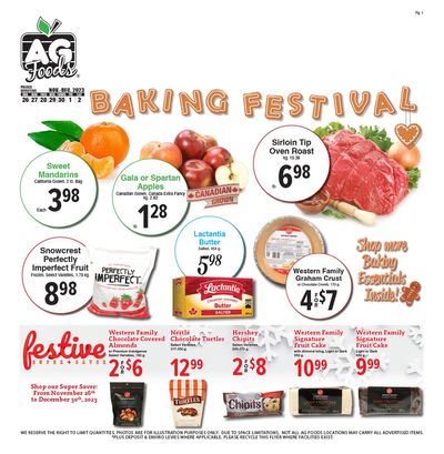 AG Foods Flyer November 26 to December 2