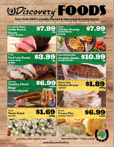 Discovery Foods Flyer November 26 to December 2