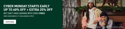 Puma Canada Cyber Monday Sale: Save up to 60% off + Extra 25% off Until November 27th