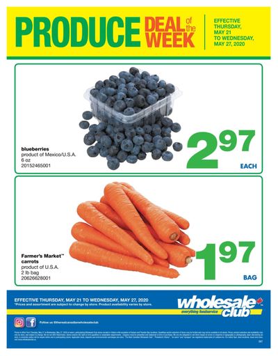 Wholesale Club (ON) Produce Deal of the Week Flyer May 21 to 27