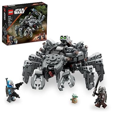 LEGO Star Wars Spider Tank 75361, Building Toy Mech from The Mandalorian Season 3, Includes The Mandalorian with Darksaber, Bo-Katan, and Grogu 'Baby Yoda' Minifigures, Gift Idea for Kids Ages 9+ $51.97 (Reg $64.99)