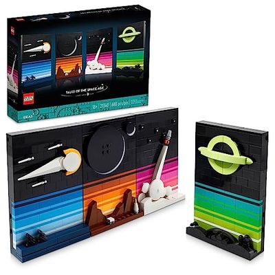 LEGO Ideas Tales of The Space Age 21340 Building Set for Adults, Display 4 Connectible 3D Postcard Models, Gift Idea for Sci-Fi and Astronomy Lovers Display Freestanding or Hang $51.98 (Reg $64.99)