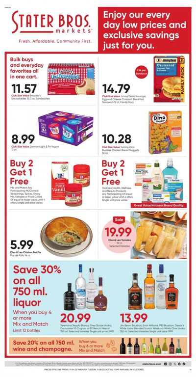 Stater Bros. Weekly Ad Flyer Specials November 24 to November 28, 2023