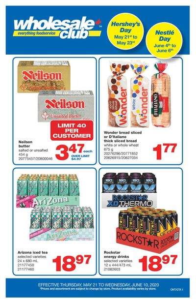 Wholesale Club (ON) Flyer May 21 to June 10