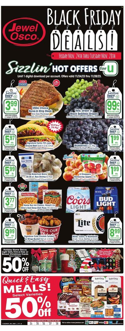 Jewel Osco (IA) Weekly Ad Flyer Specials November 24 to November 28, 2023