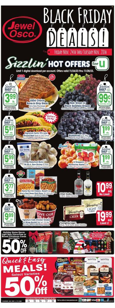 Jewel Osco (IN) Weekly Ad Flyer Specials November 24 to November 28, 2023