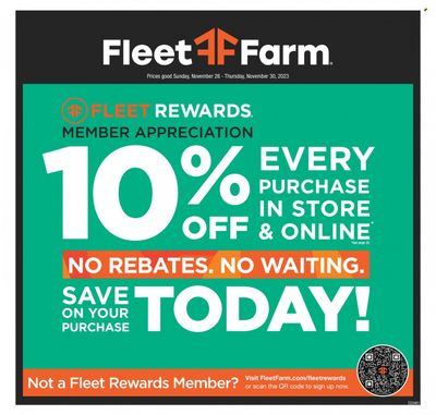 Fleet Farm (IA, MN, ND, WI) Weekly Ad Flyer Specials November 26 to November 30, 2023