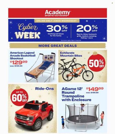 Academy Sports + Outdoors Weekly Ad Flyer Specials November 26 to November 29, 2023