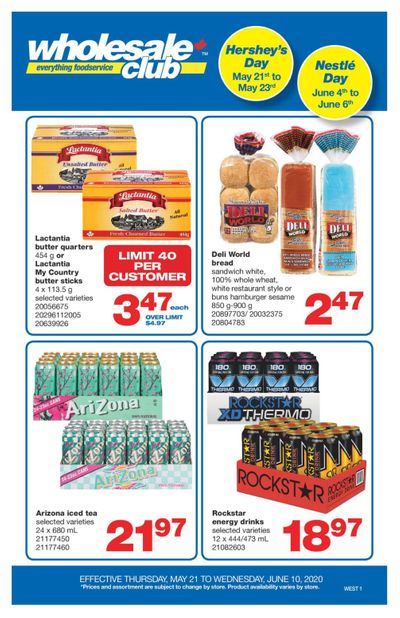 Wholesale Club (West) Flyer May 21 to June 10
