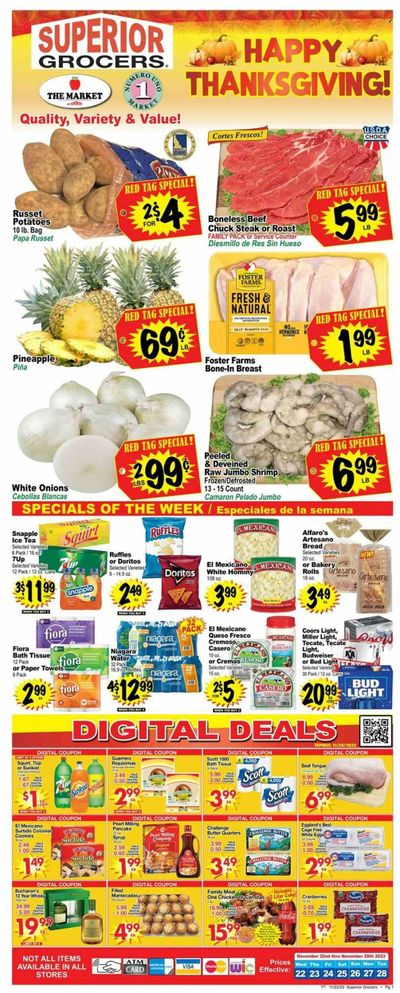 Superior Grocers (CA) Weekly Ad Flyer Specials November 22 to November 28, 2023