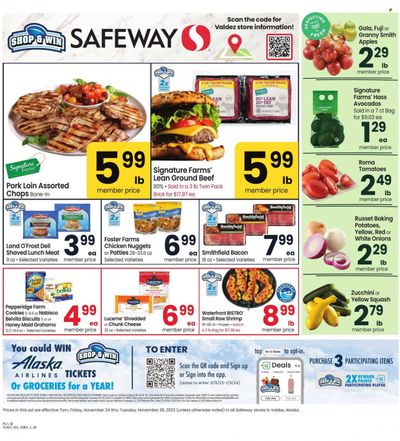 Safeway (AK) Weekly Ad Flyer Specials November 24 to November 28, 2023