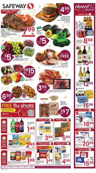 Safeway (CO) Weekly Ad Flyer Specials November 24 to November 28, 2023