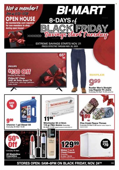 Bi-Mart (ID, OR, WA) Weekly Ad Flyer Specials November 21 to November 28, 2023