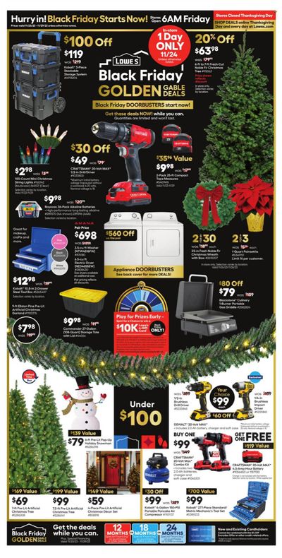 Lowe's Weekly Ad Flyer Specials November 23 to November 29, 2023
