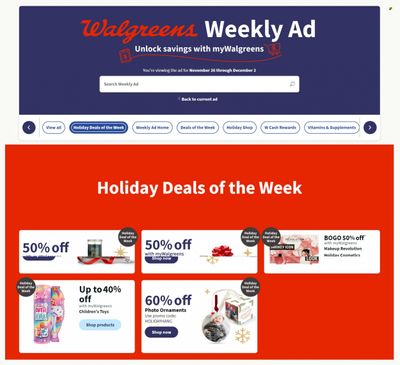 Walgreens Weekly Ad Flyer Specials November 26 to December 2, 2023