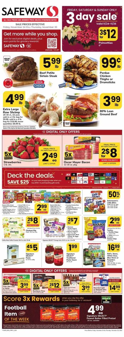 Safeway (DC) Weekly Ad Flyer Specials November 24 to November 30, 2023
